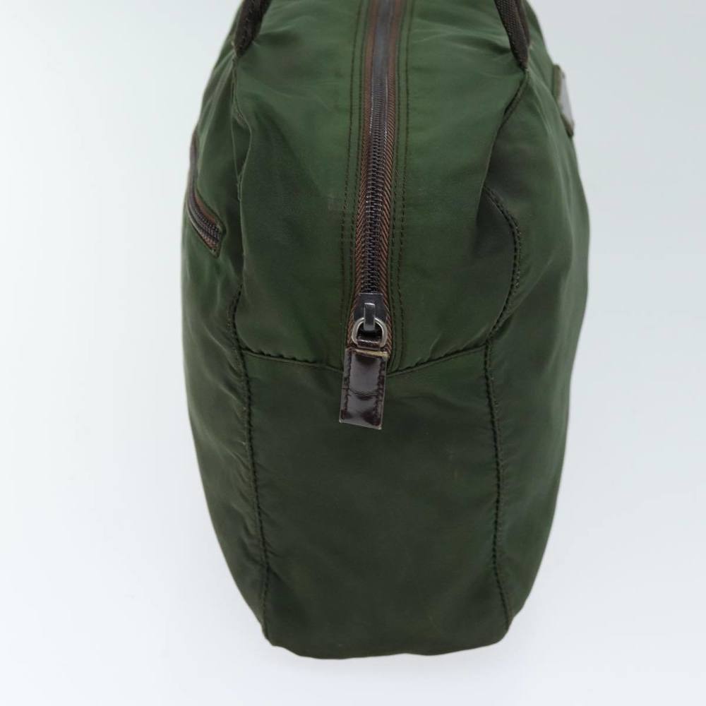 PRADA Hand Bag Nylon Khaki Auth ac2986 - Picture 4 of 16